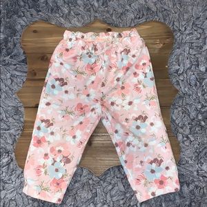 Baby Gap floral girls pants, size 2T